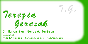 terezia gercsak business card