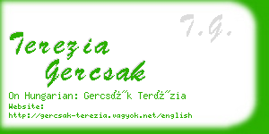 terezia gercsak business card